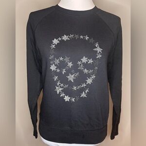 Zadig & Voltaire lightweight skull logo sweatshirt black size XS